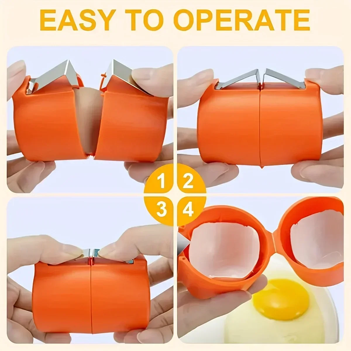 Egg Separator Tool - 1/3 stücke-Neue Ei Shell Opener Presse