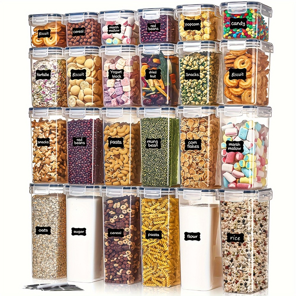 Kitchen Home Gadgets - 24-teiliges Lebensmittel-Aufbewahrungsset 12 Behälter 12 Deckel