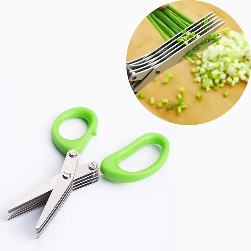 Herb Scissors 5 Blade - Zeitsparende Kräuterschere mit 5 Klingen aus