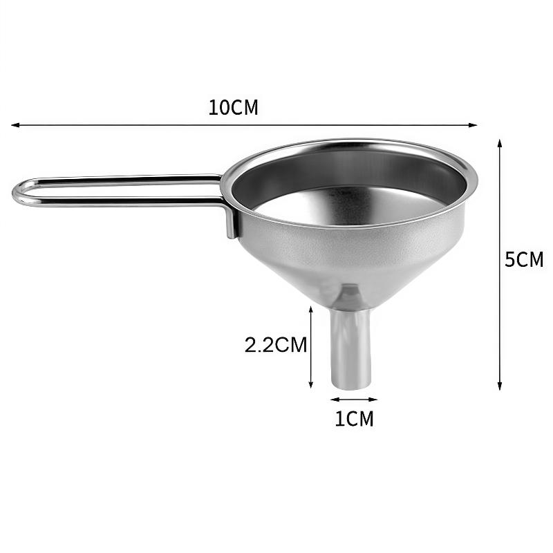 Kitchen Gadgets For Small Kitchens - Edelstahl-Trichter mit Griff, kleiner Metalltrichter zum
