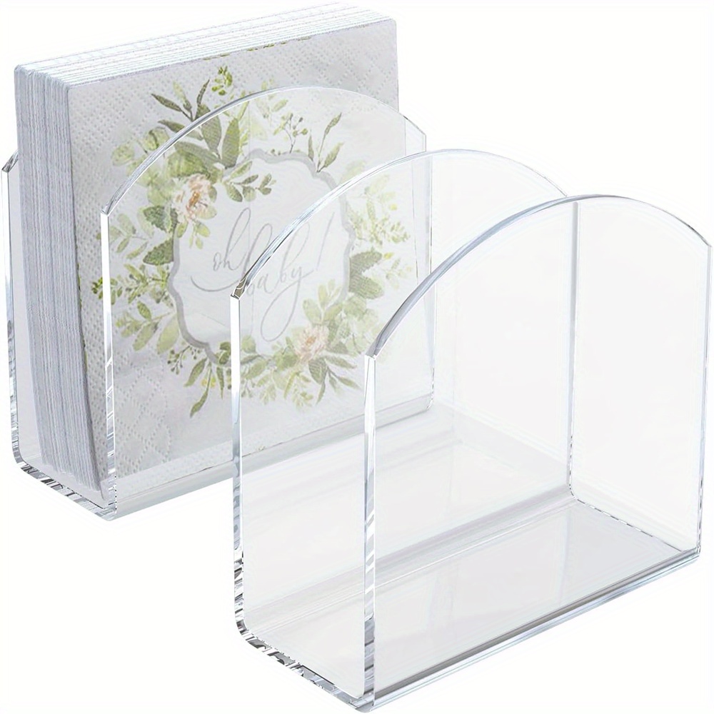 Kitchen Gadgets Website - 2 Stück/Packung Neuer Stil Serviettenhalter, Transparenter