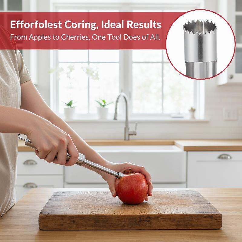Kitchen Home Gadgets - 4-teiliges Obstentkerner-Set aus Edelstahl – Küchenhelfer