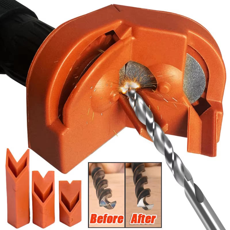 Knife Sharpener - Multifunktionaler Bohrerschleifer, Elektrischer Schlagbohrer-Messerschärfer, Einweg-Doppelseitiger Polierer