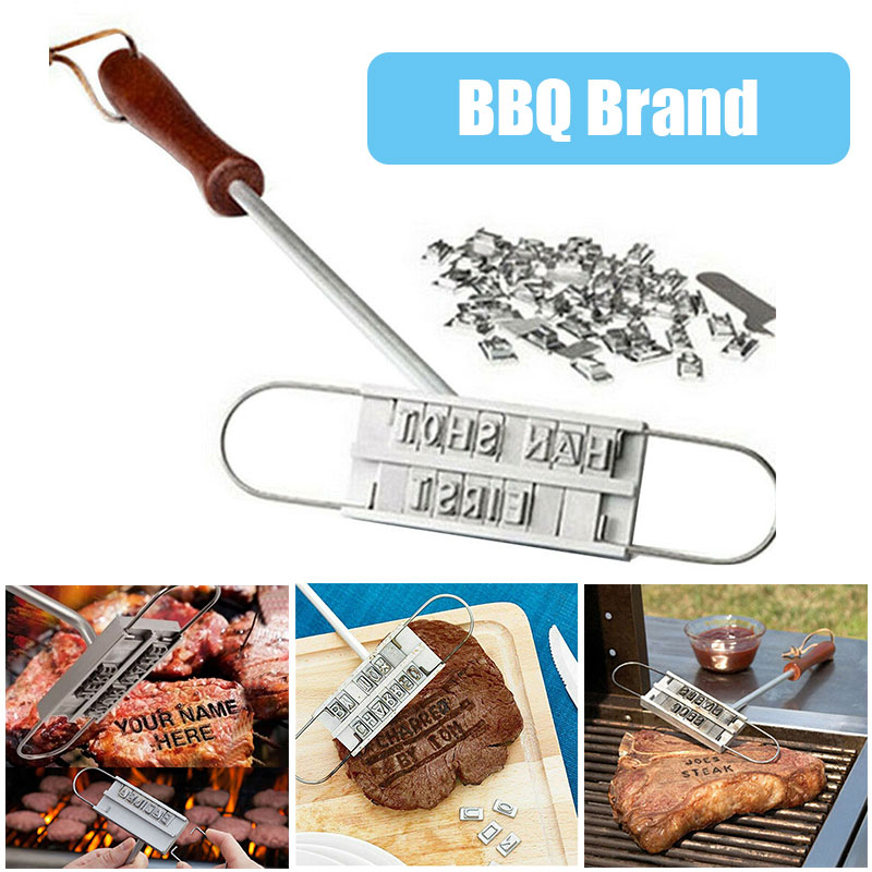 Kitchen Gadgets Brand - Brandeisen mit 55 Buchstaben, DIY, Grill,