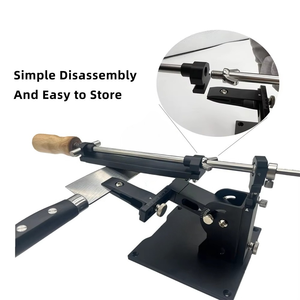Knife Sharpener - Hochpräzises Messerschärfsystem 3-Stein-Flip-Kit mit Einstellbarem Winkel