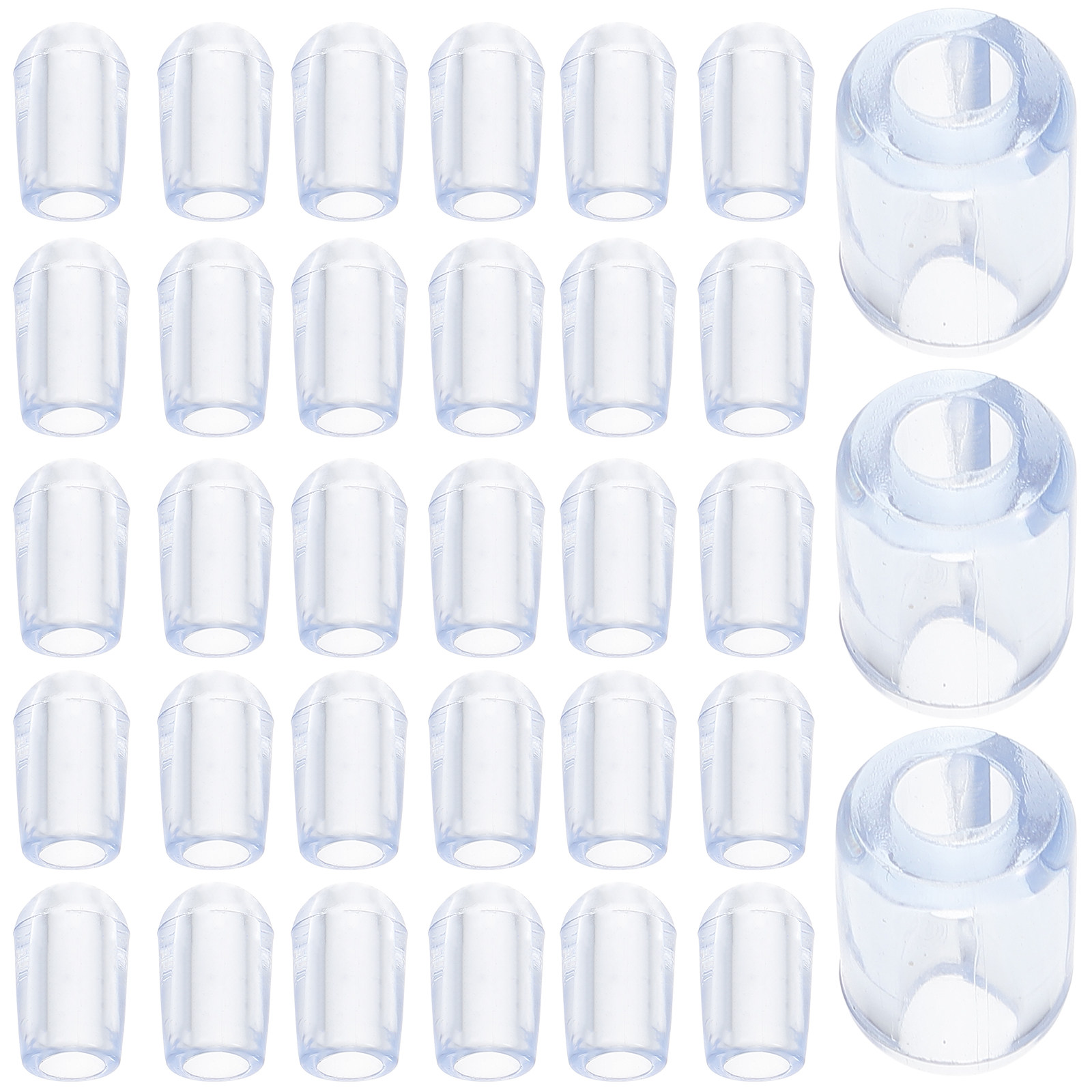 Kitchen Gadgets Website - 80 Stück Spülbecken-Gitterfüße aus Kunststoff, transparent,