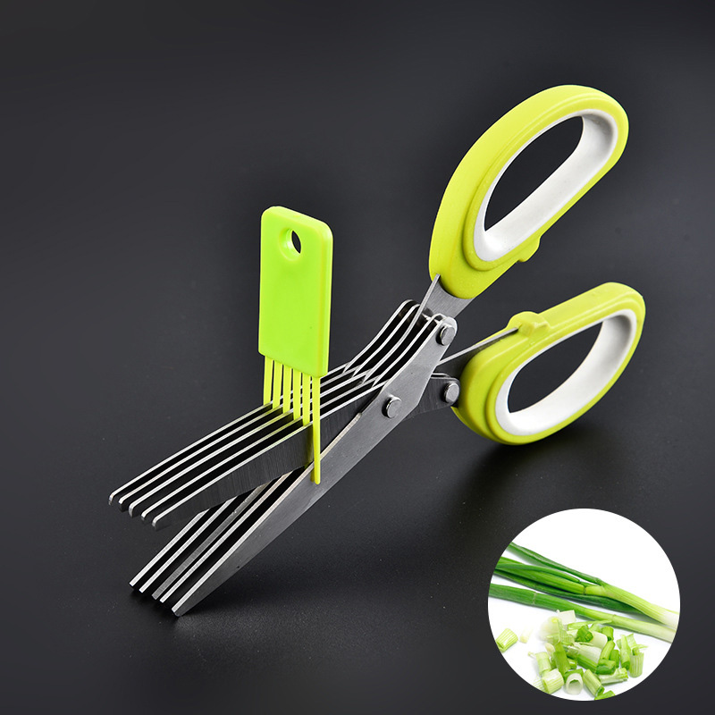 Herb Scissors 5 Blade - Kräuterschere aus Edelstahl mit 5 Klingen,