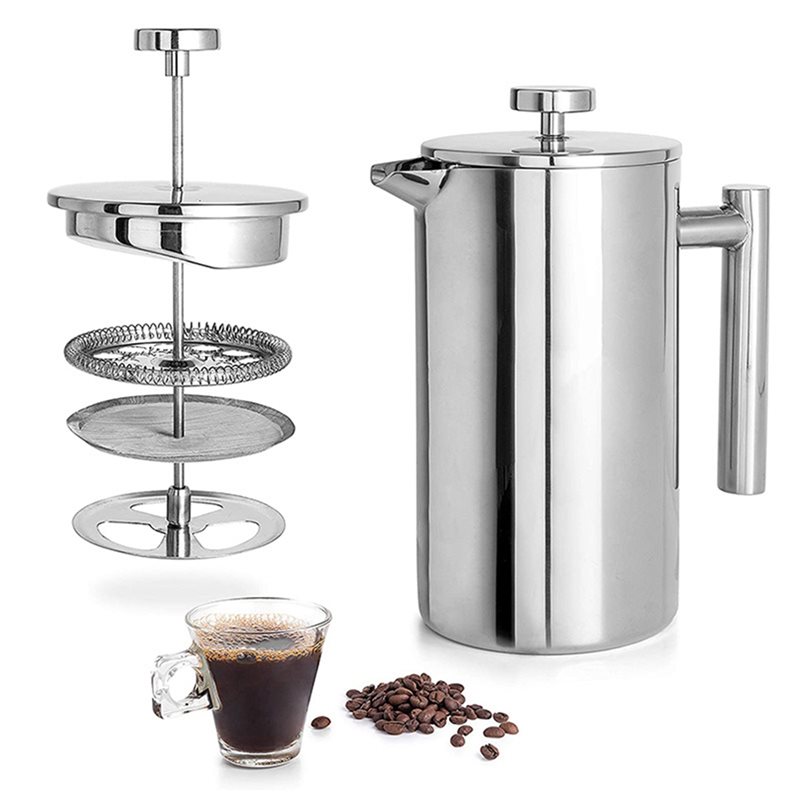 2X Edelstahl French Press Kaff – French Press Coffee Maker Bewertung und Preis