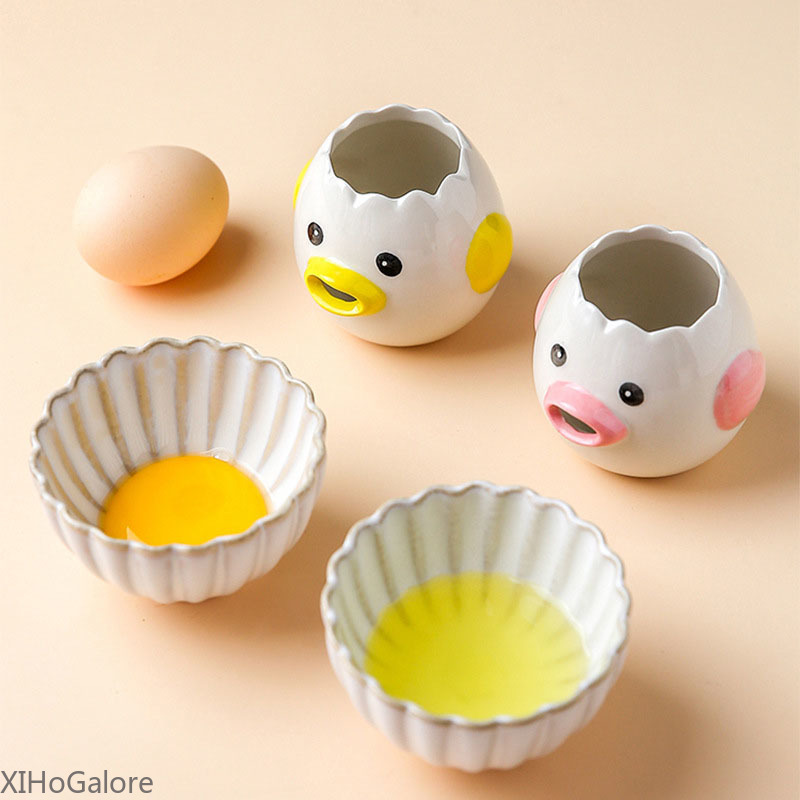 Cartoonförmiger Keramik-Eiweiß – Egg Separator Tool Bewertung und Preis