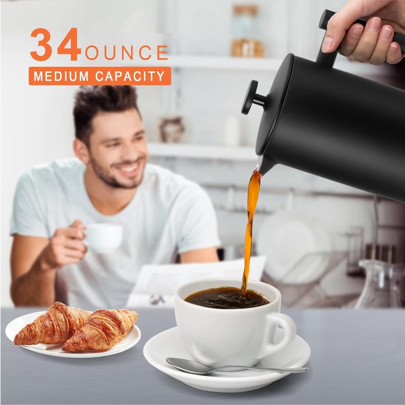 French Press Kaffeebereiter 34 – French Press Coffee Maker Bewertung und Preis