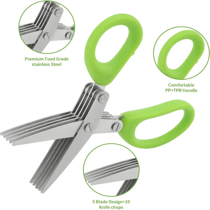 Zeitsparende Kräuterschere mit – Herb Scissors 5 Blade Bewertung und Preis