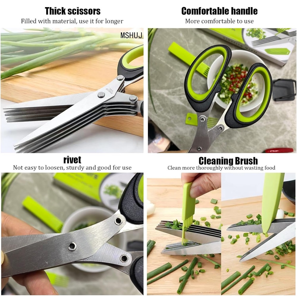Mehrschichtige Schere, Küchens – Herb Scissors 5 Blade Bewertung und Preis