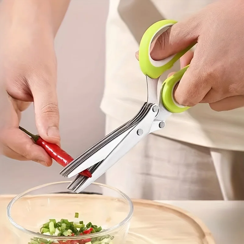 1 Kräuter schere mit 5 Klingen – Herb Scissors 5 Blade Bewertung und Preis