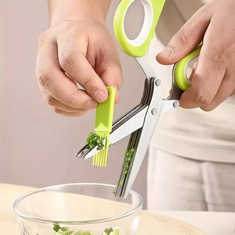 1 Kräuter schere mit 5 Klingen – Herb Scissors 5 Blade Bewertung und Preis