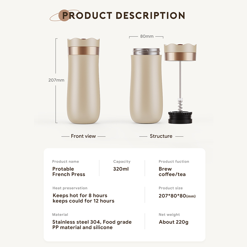 320ml French Press Kaffee Tee  – French Press Coffee Maker Bewertung und Preis