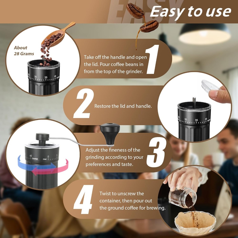 Manuelle Kaffeemühle mit 40 ex – French Press Coffee Maker Bewertung und Preis
