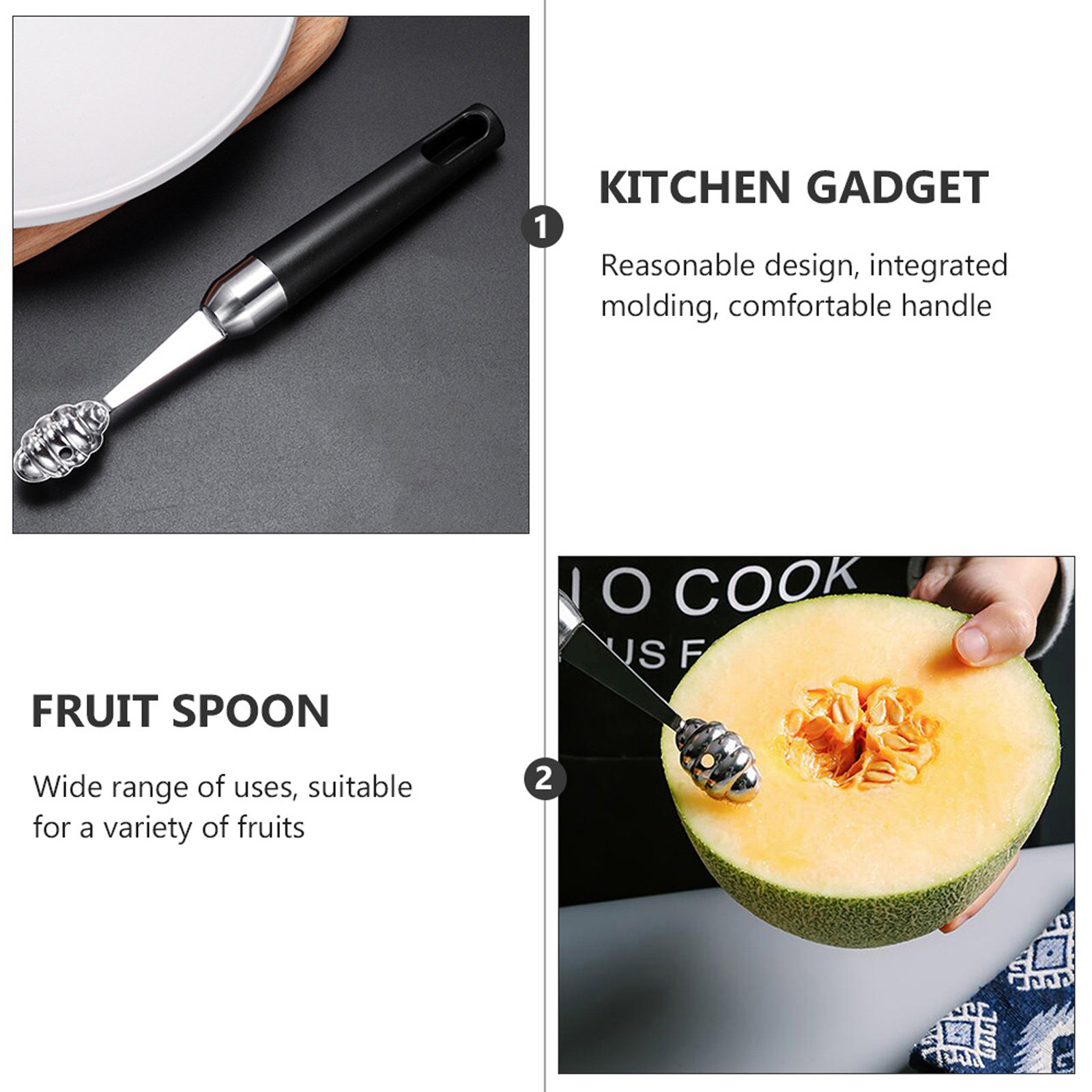 1 Stück Edelstahl-Fruchtlöffel – Kitchen Home Gadgets Bewertung und Preis
